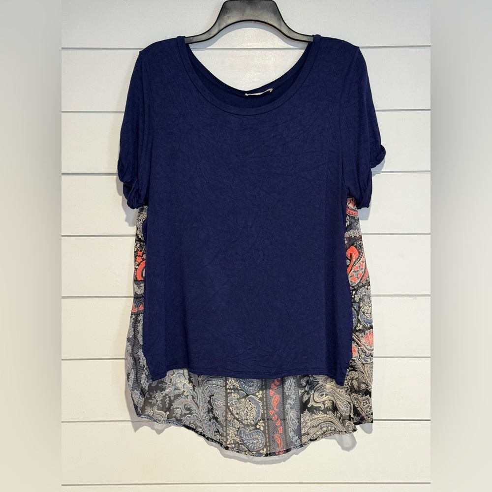 Honey Punch for Stitch Fix Top, Navy, size XL (012)